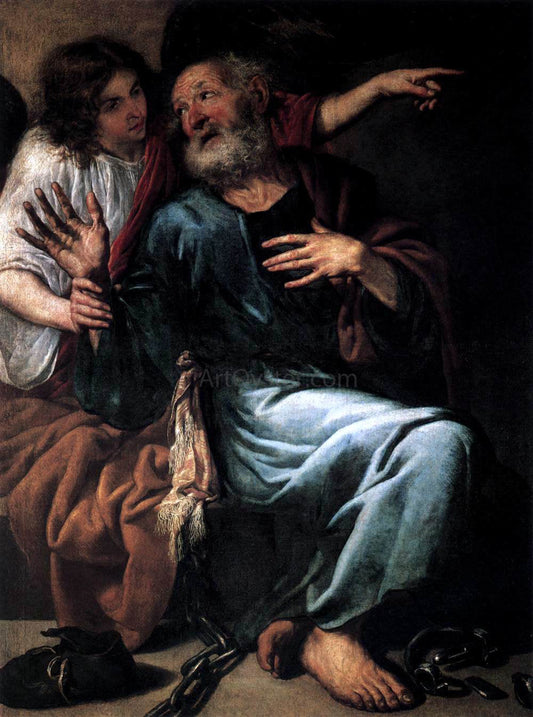 Antonio De Pereda The Liberation of St Peter by an Angel - Canvas Print