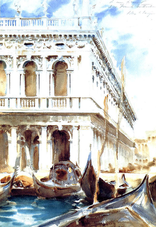 John Singer Sargent The Libreria - Canvas Print