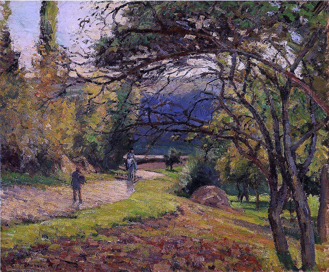 Camille Pissarro The Little Bridge, Pontoise - Canvas Print