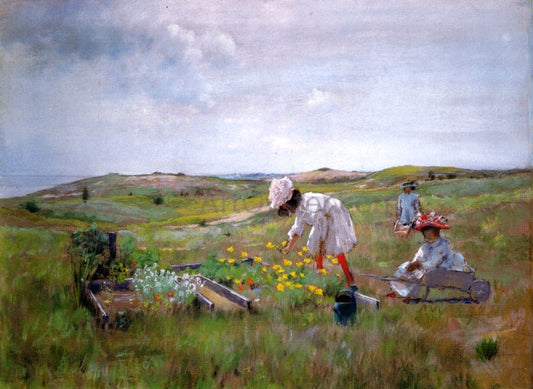 William Merritt Chase The Little Garden - Canvas Print