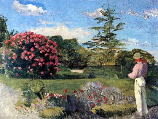 Jean Frederic Bazille The Little Gardener - Canvas Print