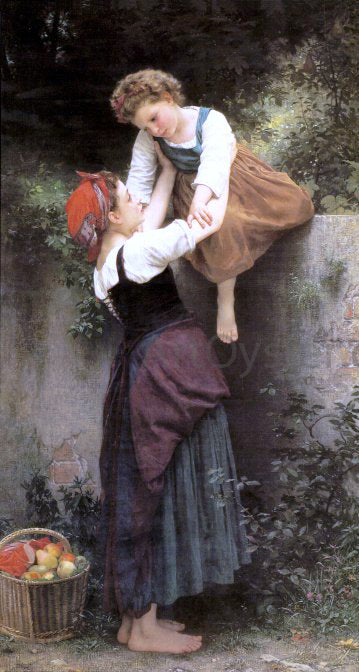 William Adolphe Bouguereau The Little Marauders - Canvas Print