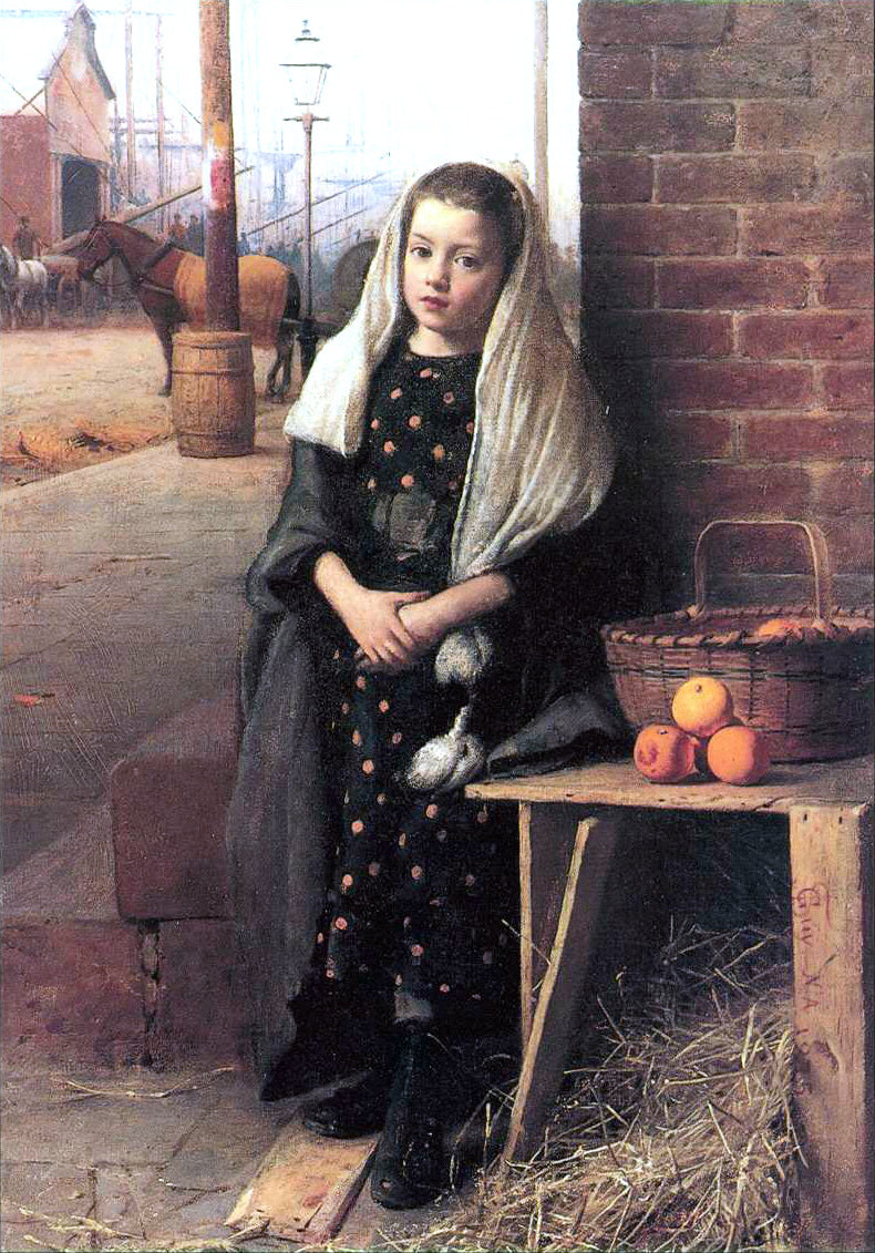 Seymour Joseph Guy The Little Orange Girl - Canvas Print