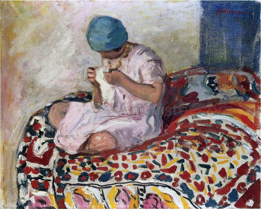 Henri Lebasque The Little Seamstress - Canvas Print
