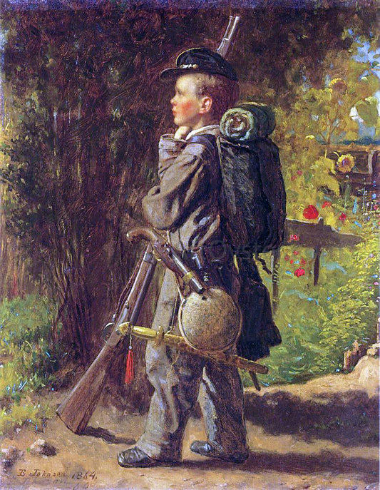 Eastman Johnson The Little Soldier - Canvas Print