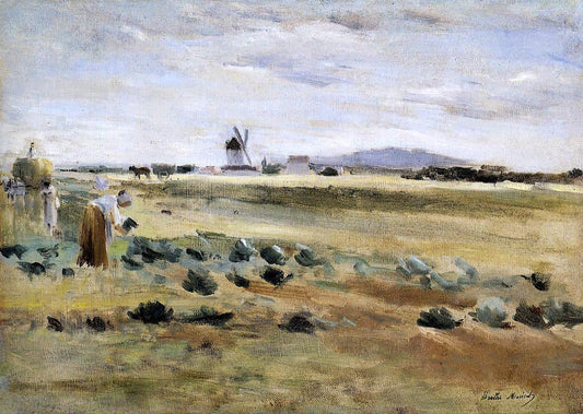 Berthe Morisot The Little Windmill at Gennevilliers - Canvas Print
