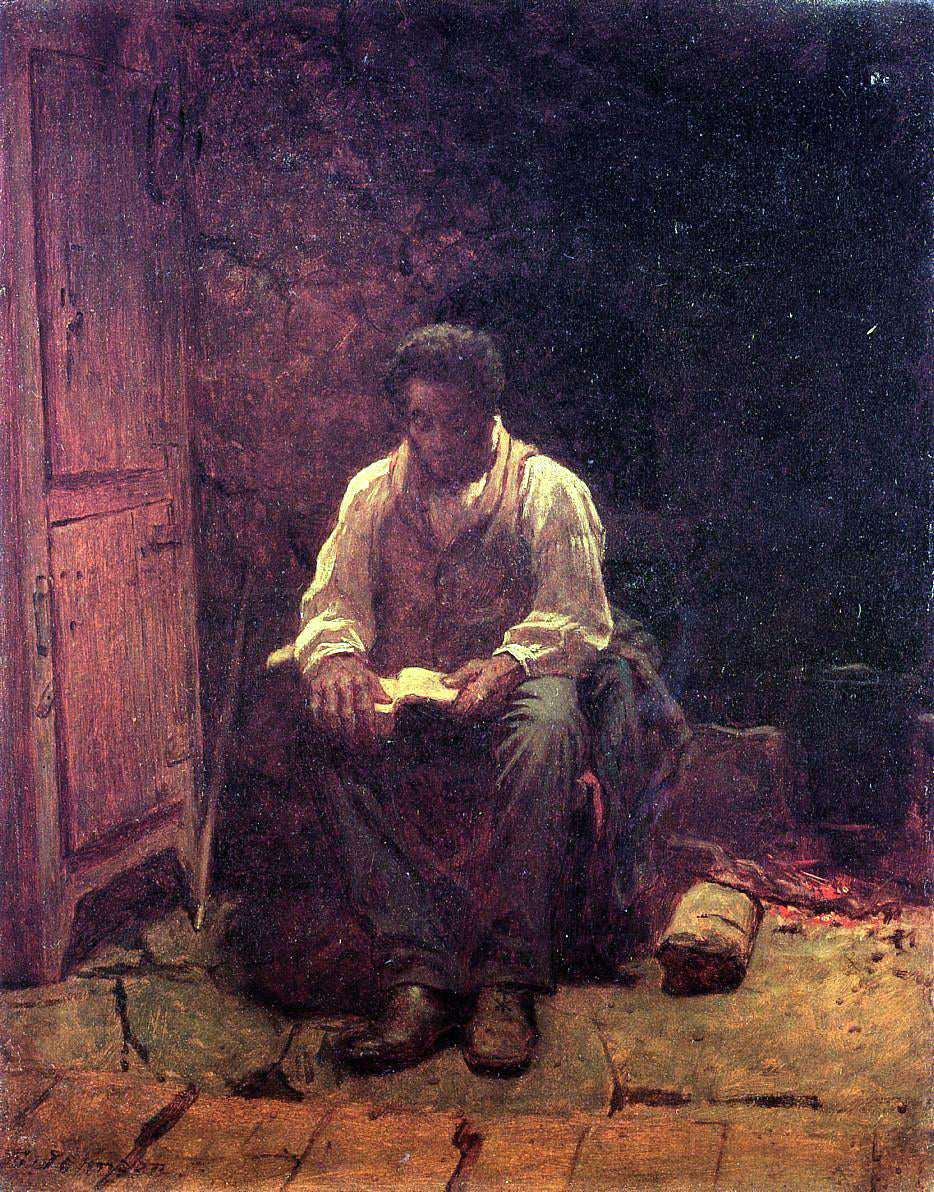 Eastman Johnson The Lord is My Shepherd - Canvas Print
