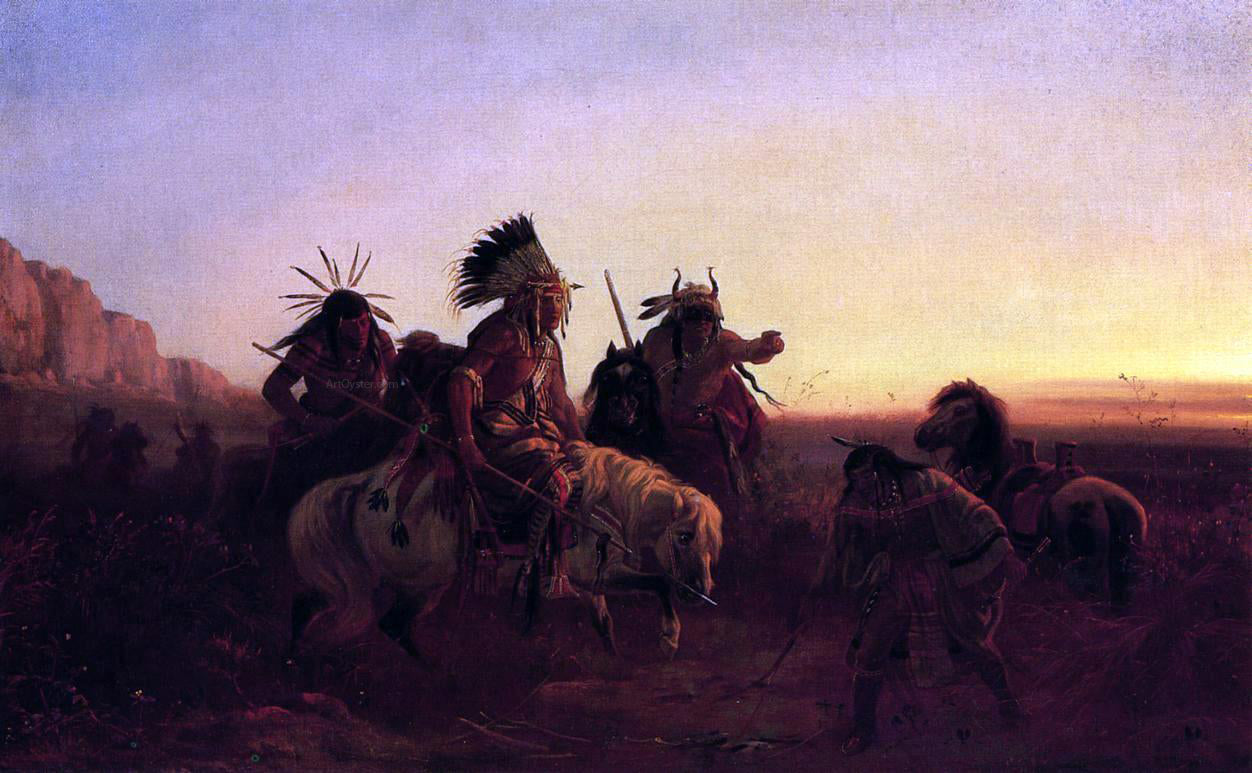 Carl Wimar The Lost Trail - Canvas Print