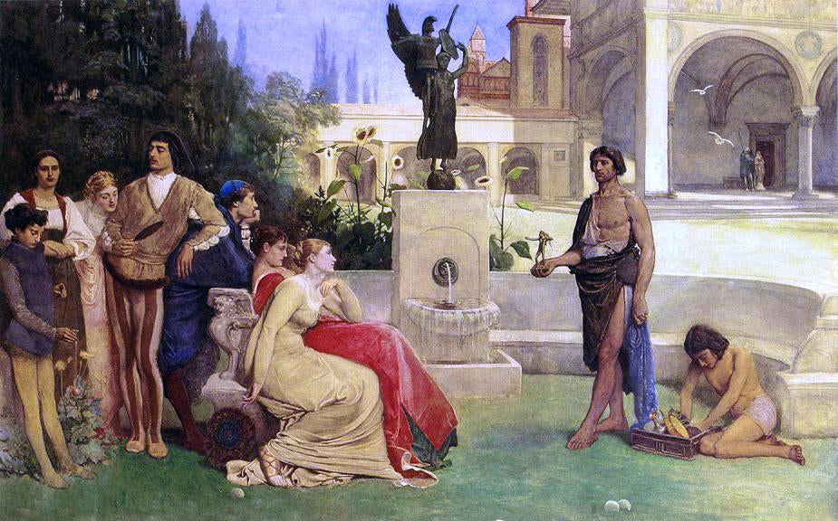 Sir Dromgole Linton The Lotus Eaters - Canvas Print