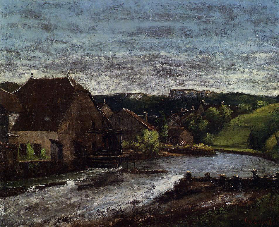 Gustave Courbet The Loue Valley - Canvas Print