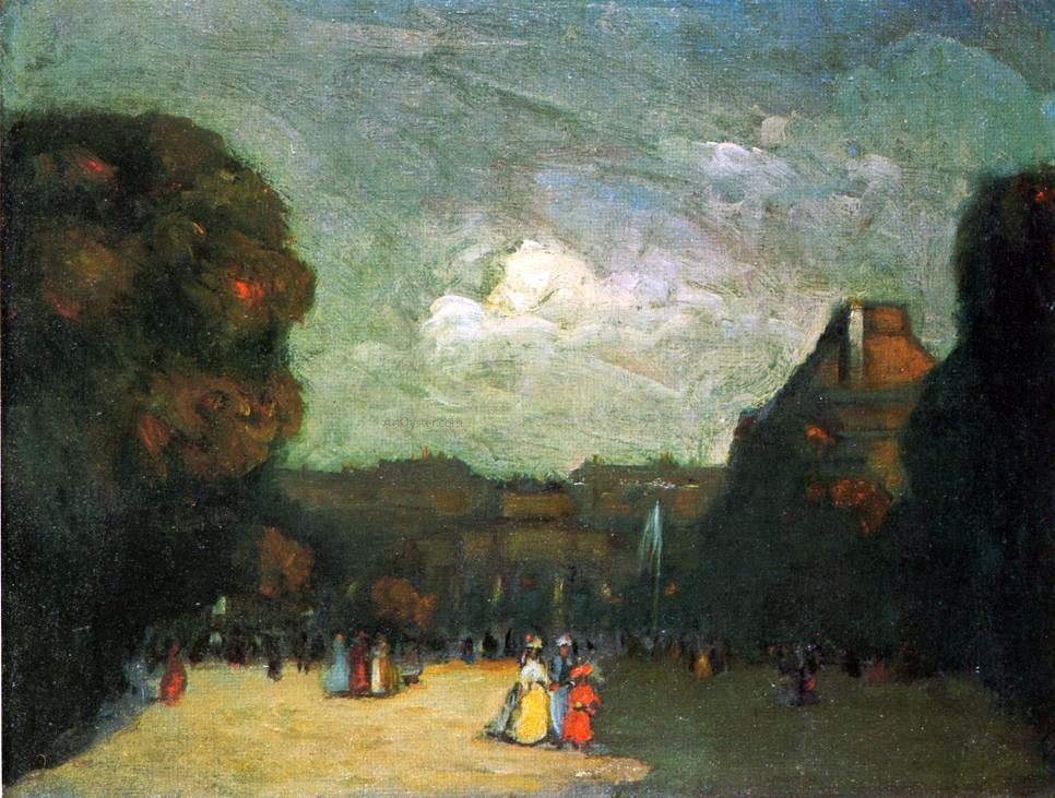 Robert Henri The Louvre - Canvas Print