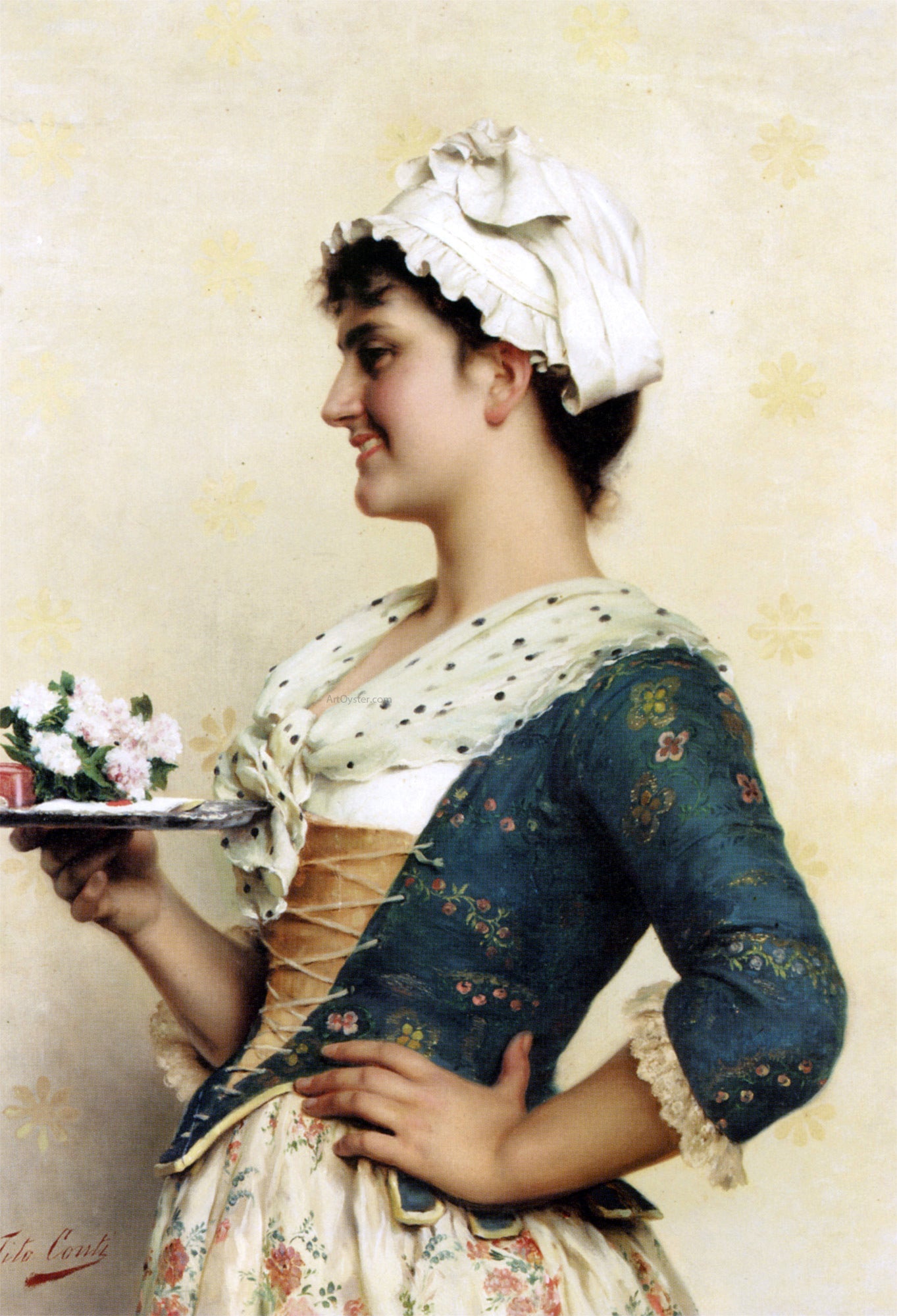Tito Conti The Love Letter - Canvas Print