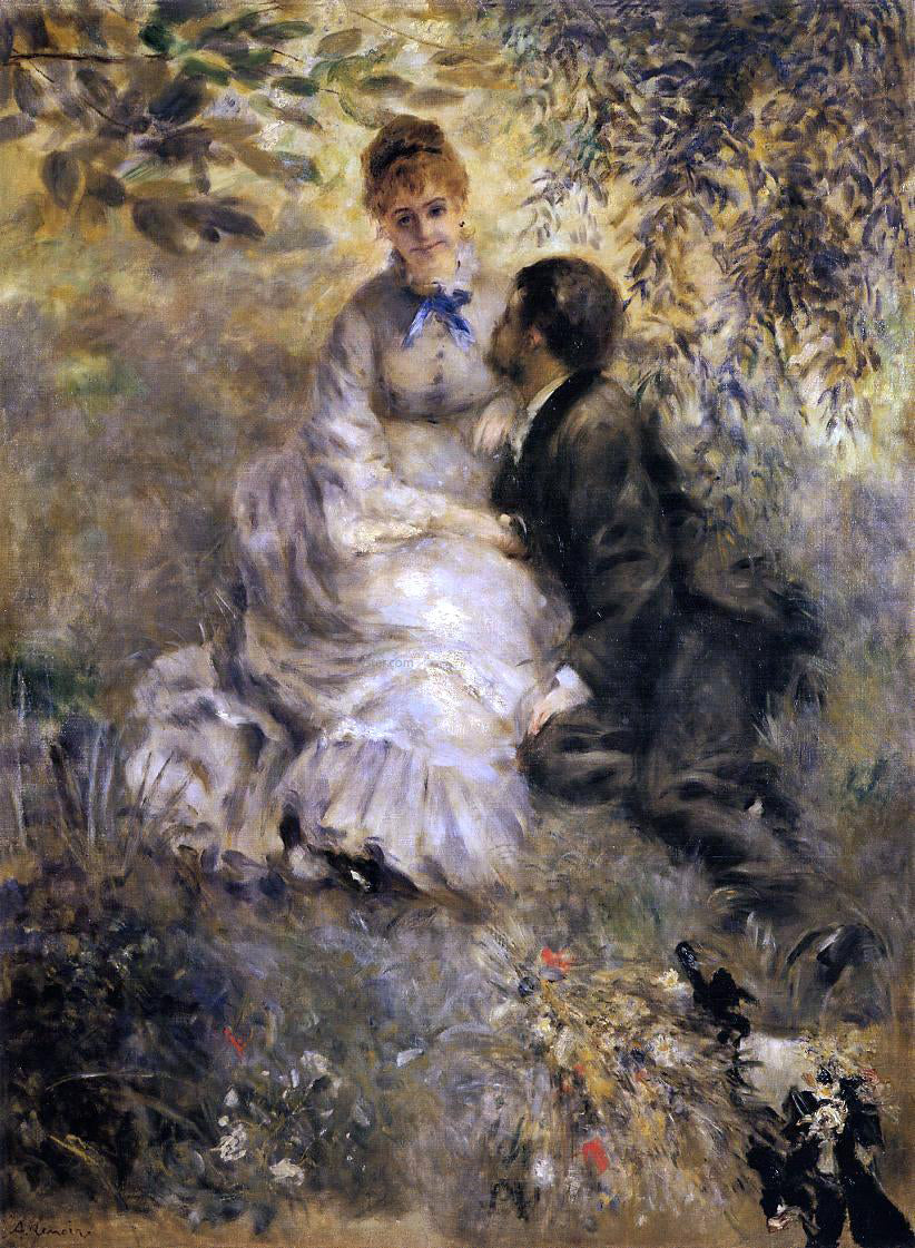 Pierre Auguste Renoir The Lovers - Canvas Print