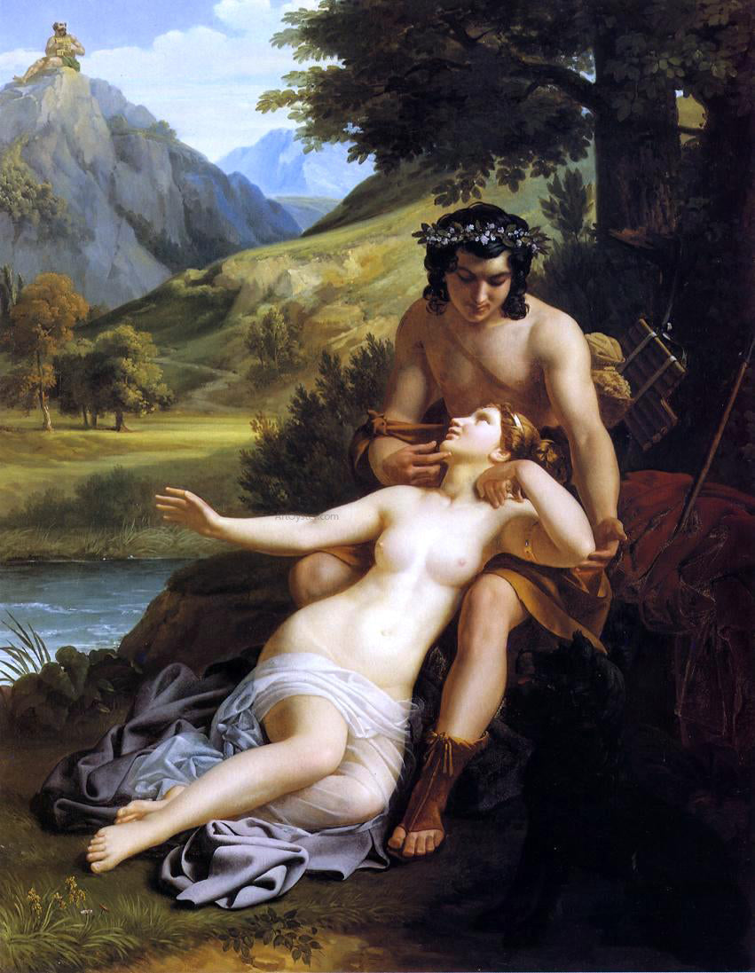 Alexandre Charles Guillemot The Loves of Acis and Galatea - Canvas Print