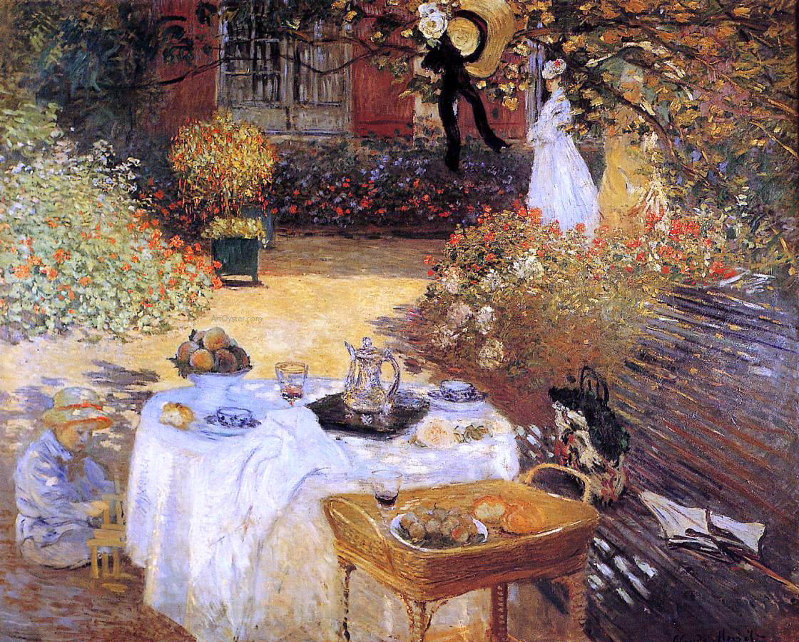 Claude Oscar Monet The Luncheon - Canvas Print