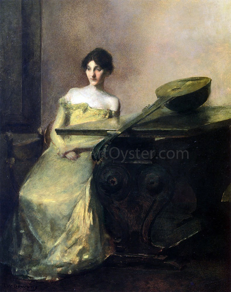 Thomas Wilmer Dewing The Lute - Canvas Print