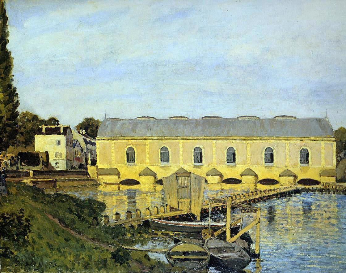 Alfred Sisley The Machine at Marly - Canvas Print