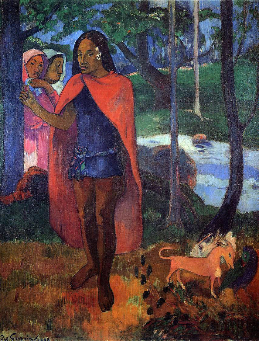 Paul Gauguin The Magician of Hivaoa - Canvas Print