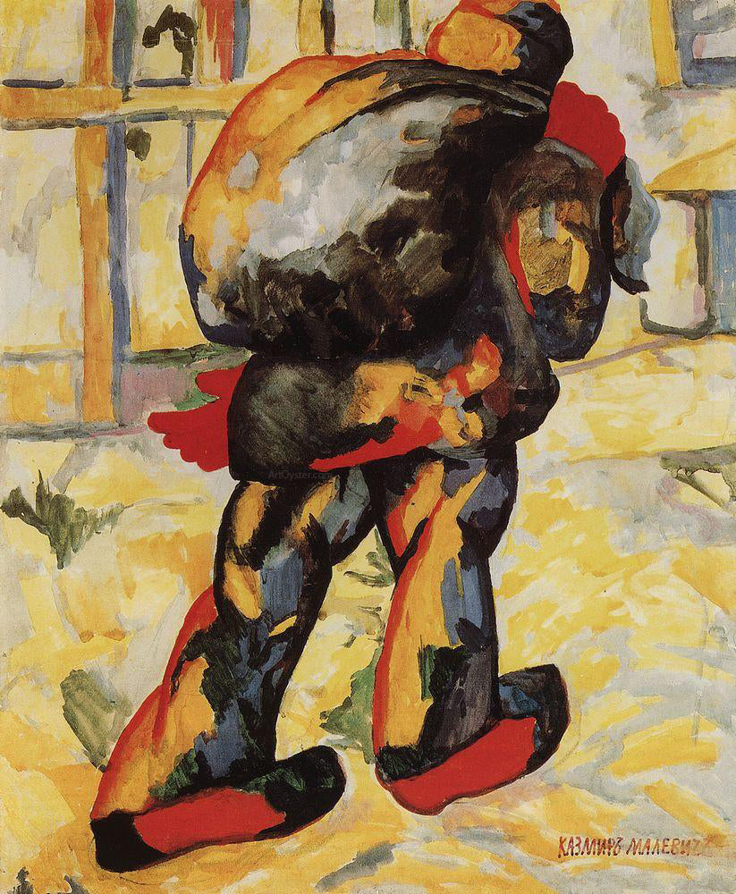 Kazimir Malevich The Man with the Bag - Canvas Print