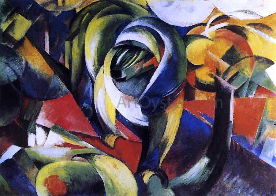Franz Marc The Mandrill - Canvas Print