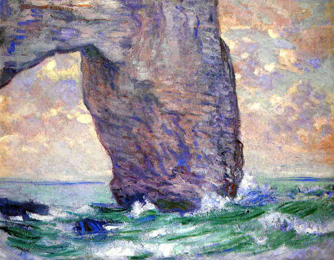 Claude Oscar Monet The Manneport, Seen from Below - Canvas Print