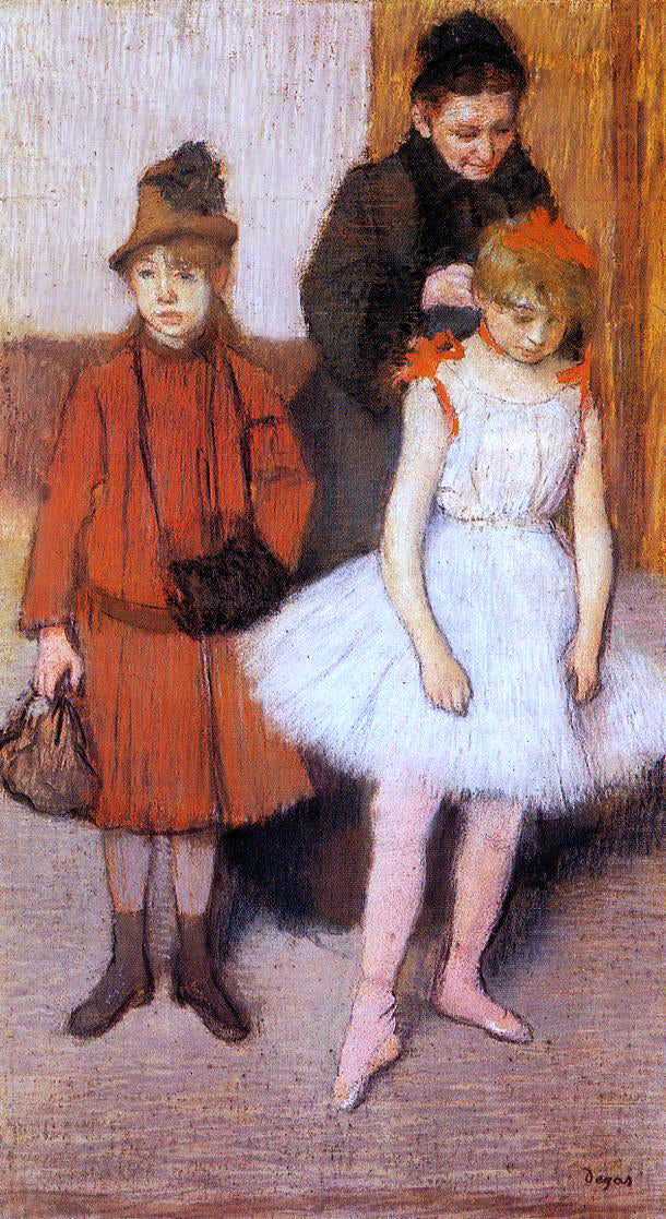 Edgar Degas The Mante Family - Canvas Print