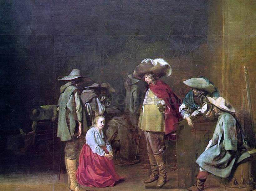 Willem Cornelisz Duyster The Marauders - Canvas Print