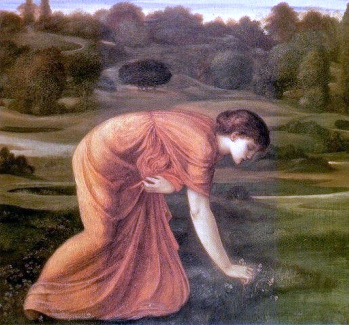 Sir Edward Burne-Jones The March Marigold - Canvas Print