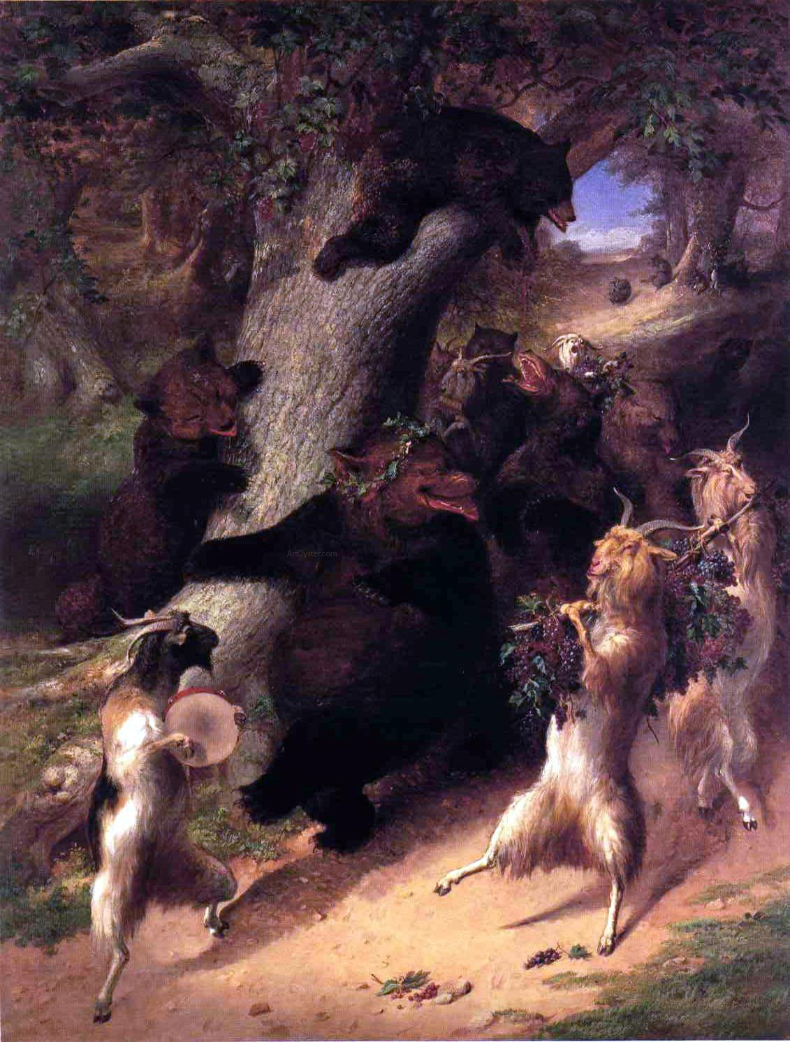 William Holbrook Beard The March of Selenus - Canvas Print