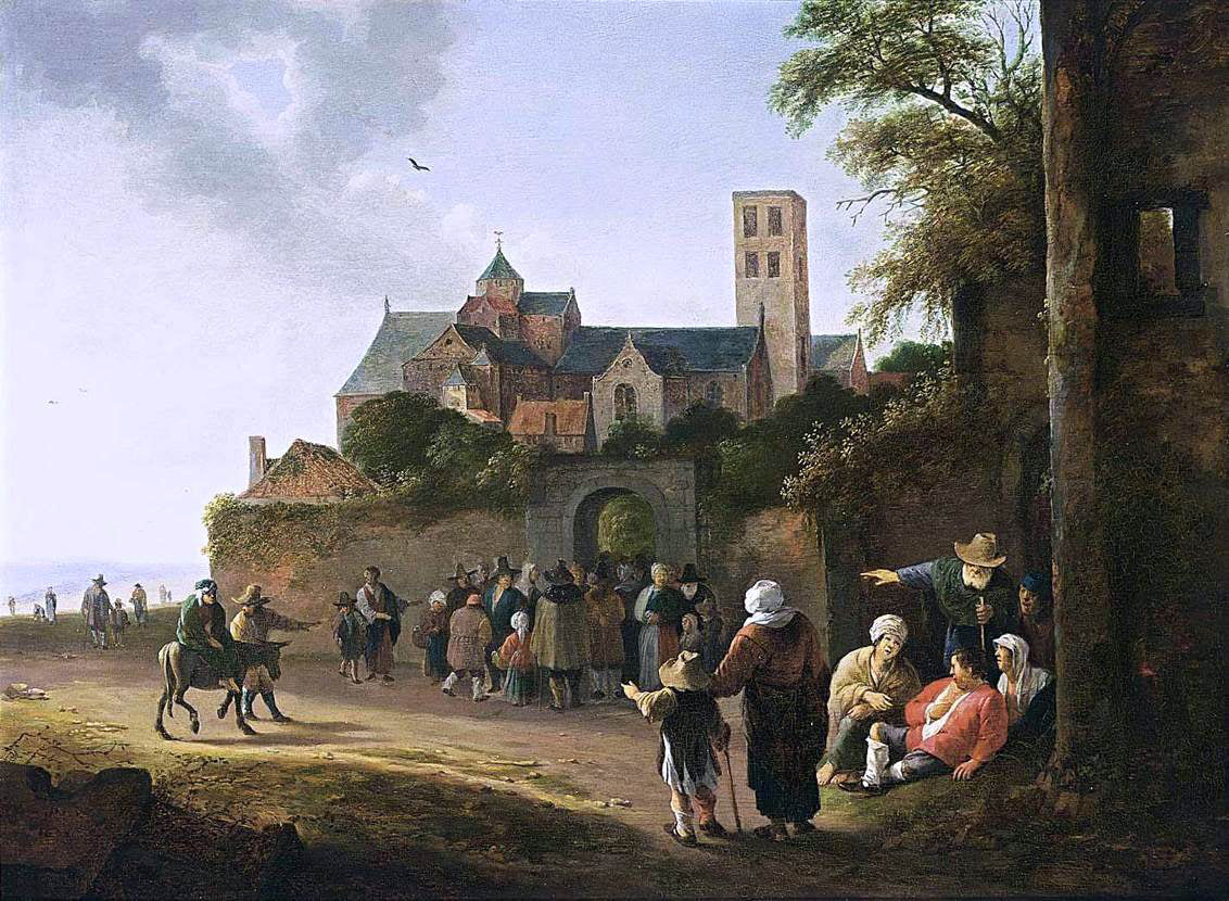 Pieter De Bloot The Mariakerk in Utrecht - Canvas Print