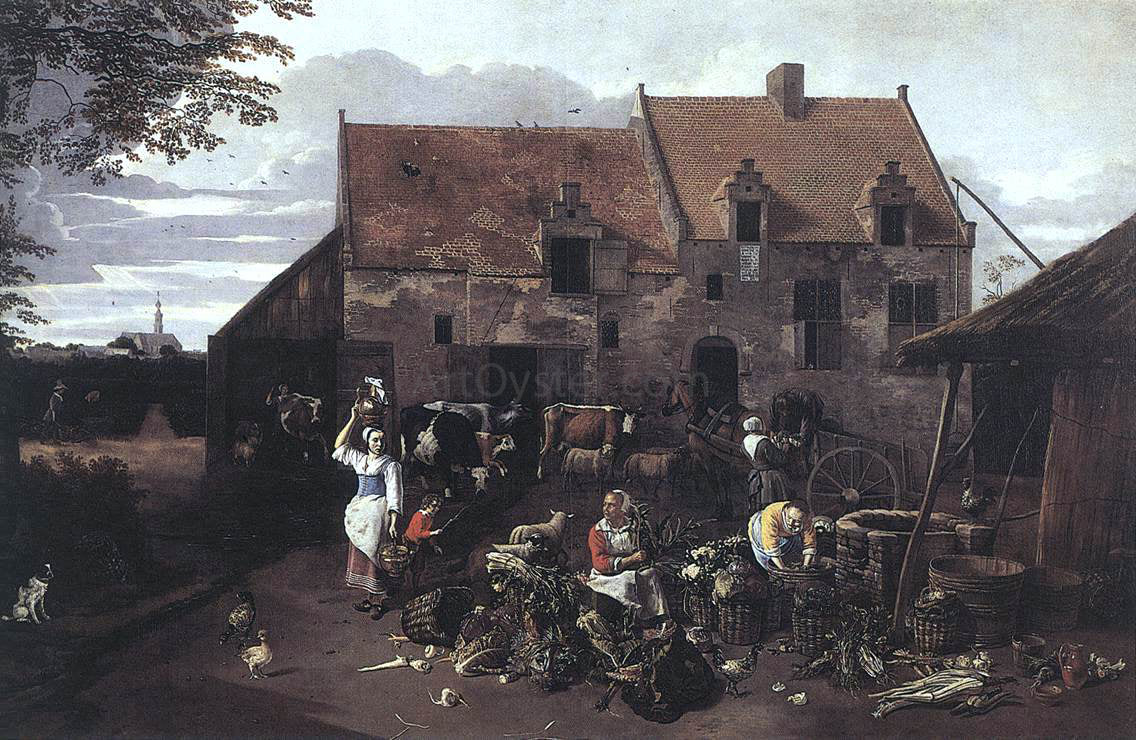 Jan Siberechts The Market Garden - Canvas Print