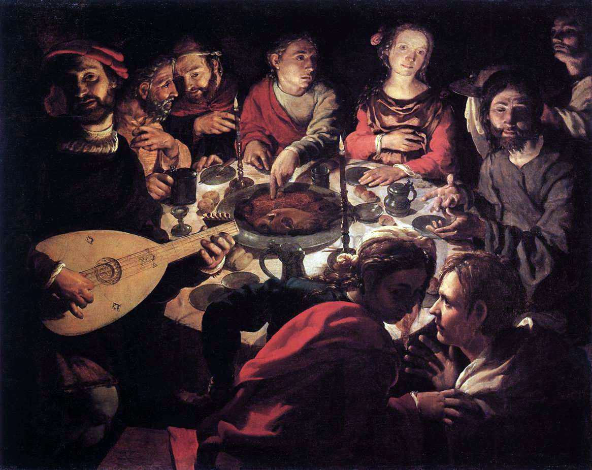 Jan Cornelisz Vermeyen The Marriage at Cana - Canvas Print
