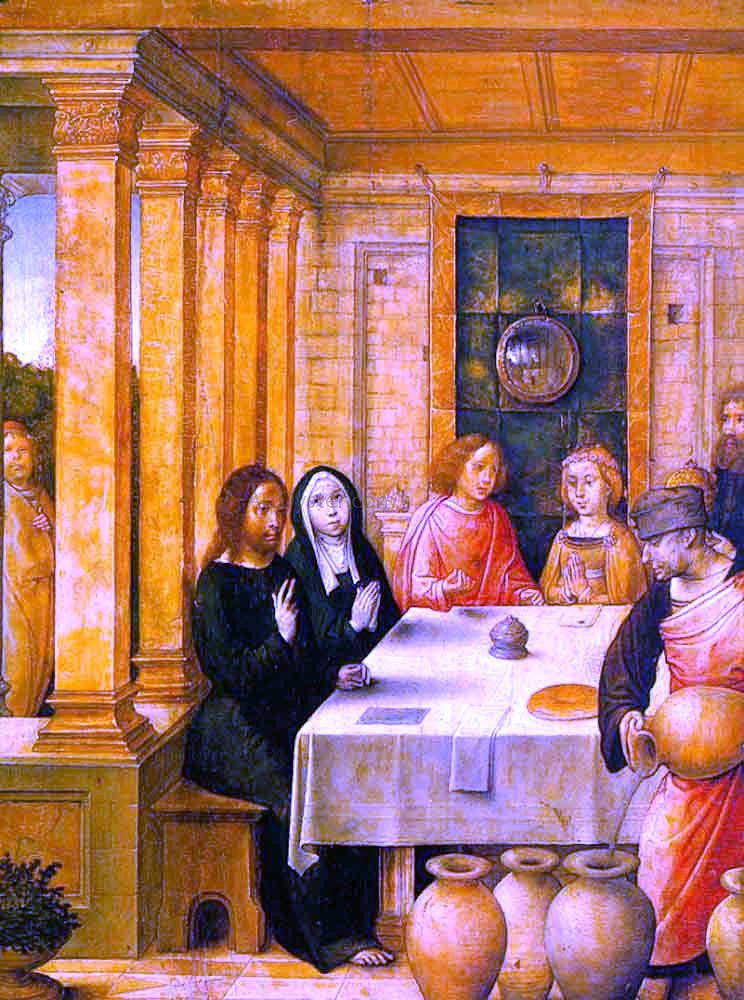 Juan De Flandes The Marriage Feast at Cana - Canvas Print