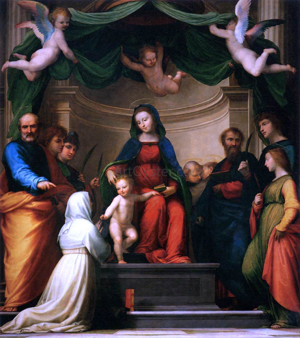 Fra Bartolomeo The Marriage of St Catherine of Siena - Canvas Print
