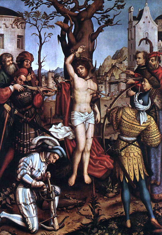 The Elder Hans Holbein The Martyrdom of Saint Sebastian - Canvas Print