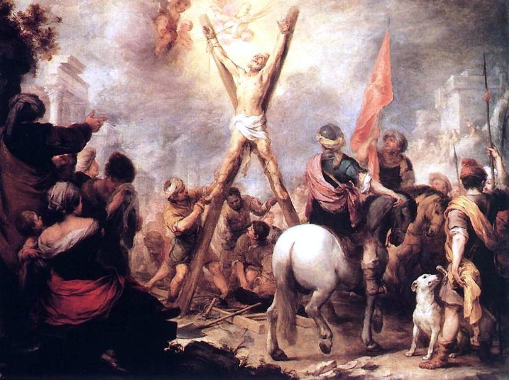 Bartolome Esteban Murillo The Martyrdom of St Andrew - Canvas Print