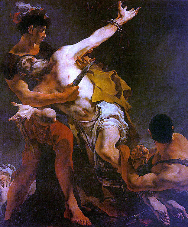 Giovanni Battista Tiepolo The Martyrdom of St. Bartholomew - Canvas Print