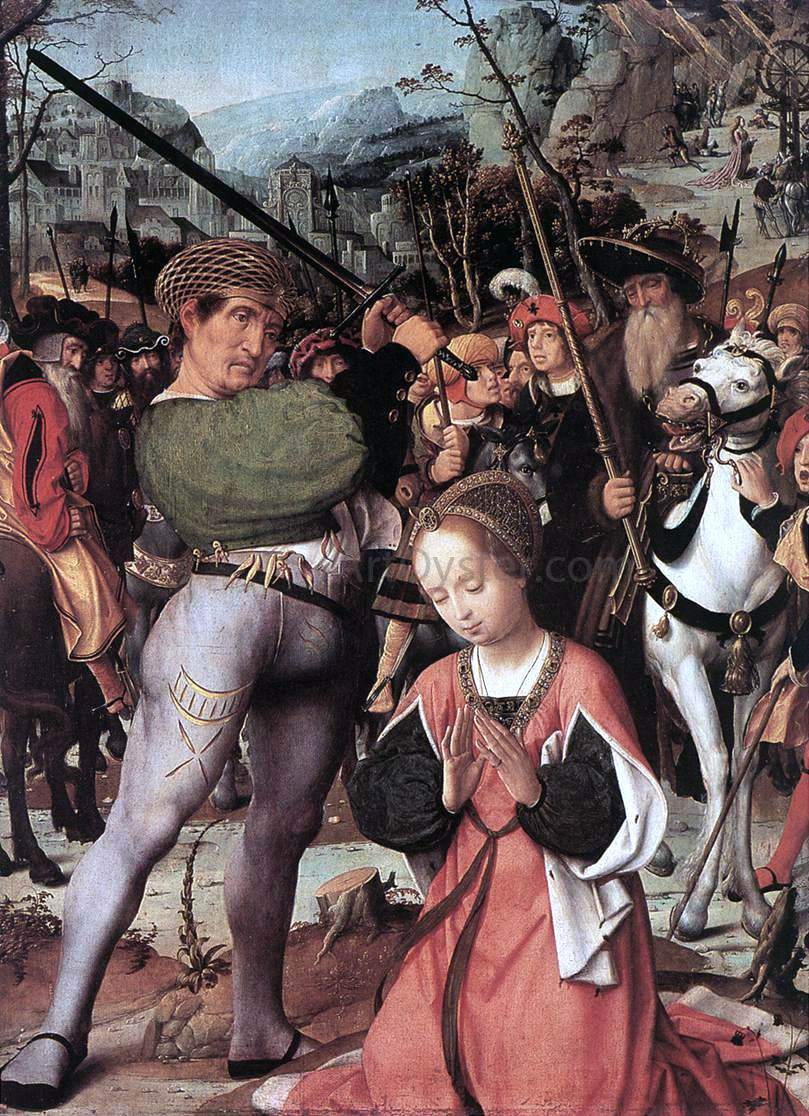 Jan Provost The Martyrdom of St Catherine - Canvas Print