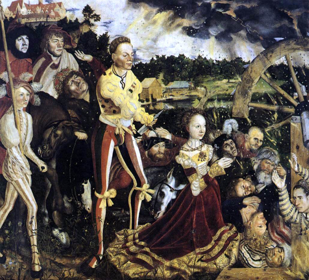 The Elder Lucas Cranach The Martyrdom of St Catherine - Canvas Print