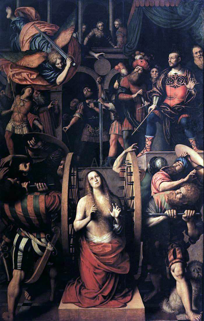 Gaudenzio Ferrari The Martyrdom of St Catherine of Alexandria - Canvas Print