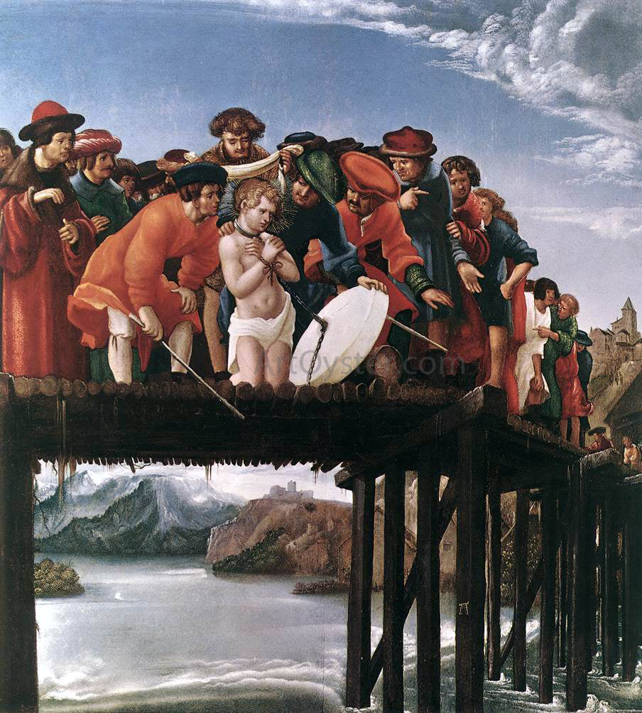 Denys Van Alsloot The Martyrdom of St Florian - Canvas Print