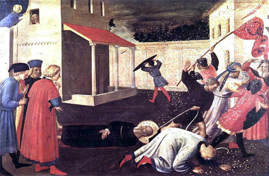 Fra Angelico The Martyrdom of St Mark (Linaioli Tabernacle) - Canvas Print