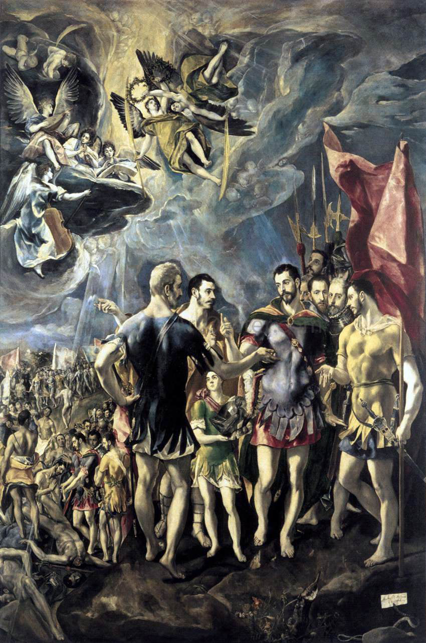 El Greco The Martyrdom of St Maurice - Canvas Print