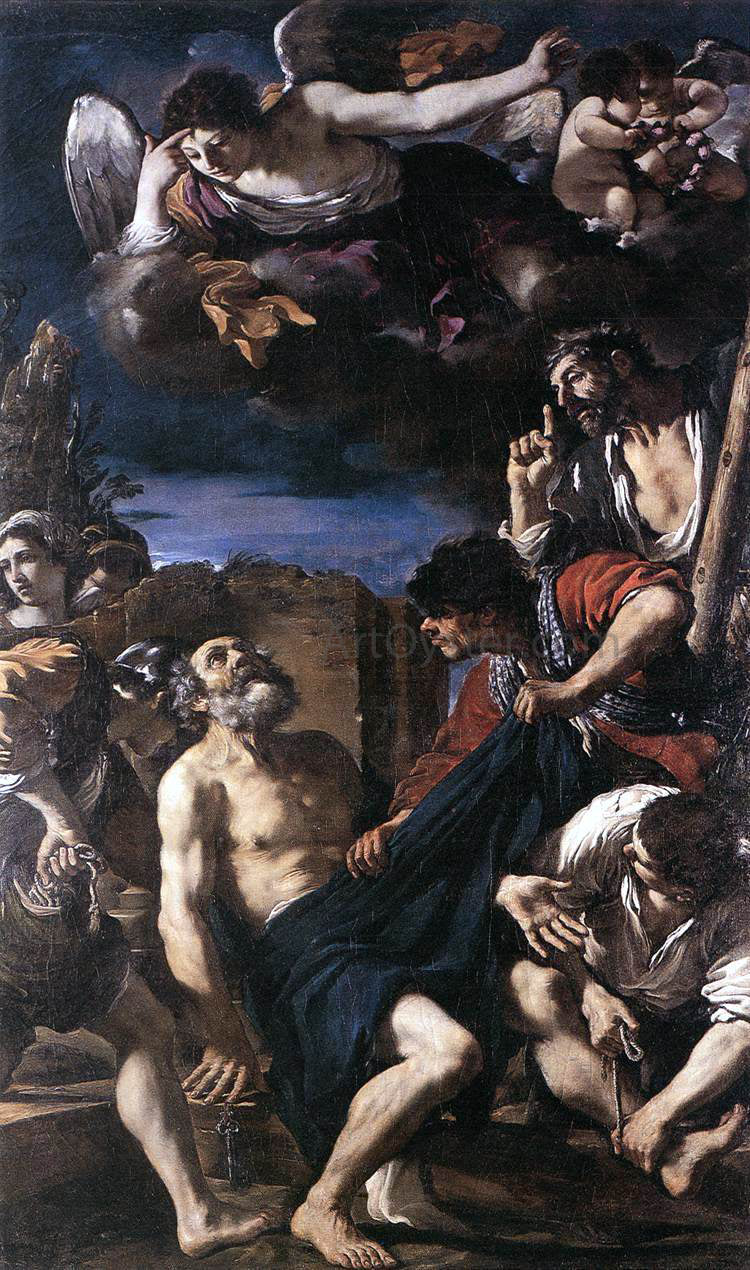 Guercino The Martyrdom of St Peter - Canvas Print