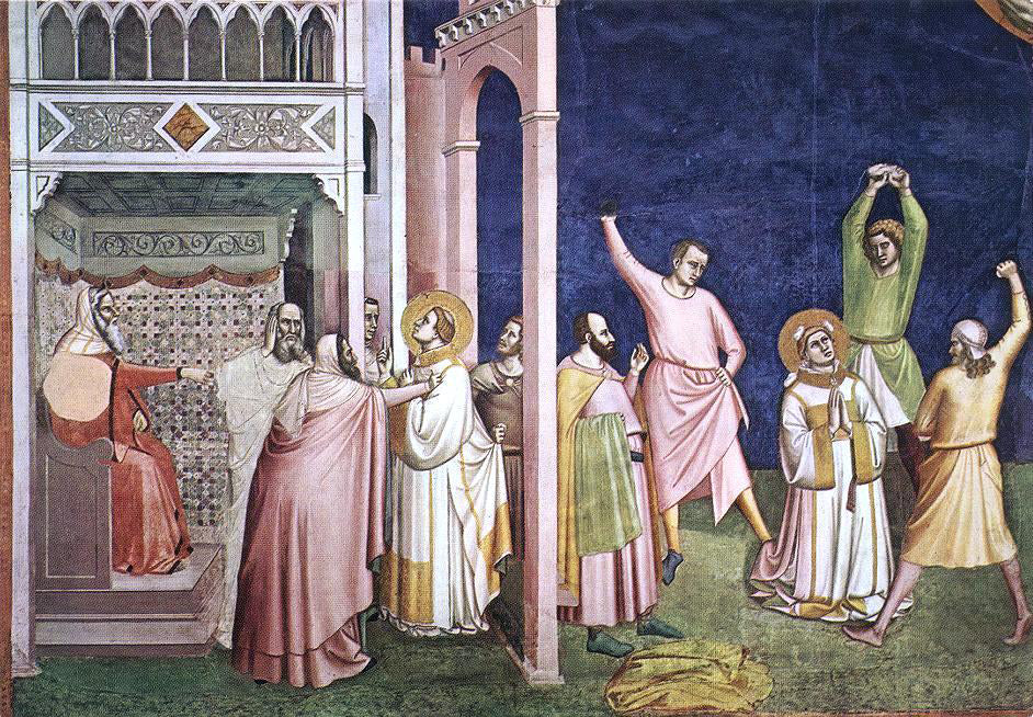 Bernardo Daddi The Martyrdom of St Stephen - Canvas Print