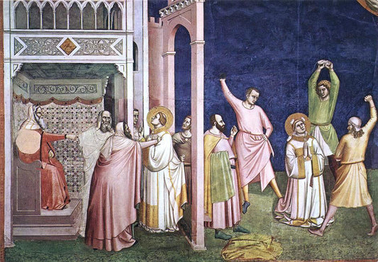 Bernardo Daddi The Martyrdom of St Stephen - Canvas Print