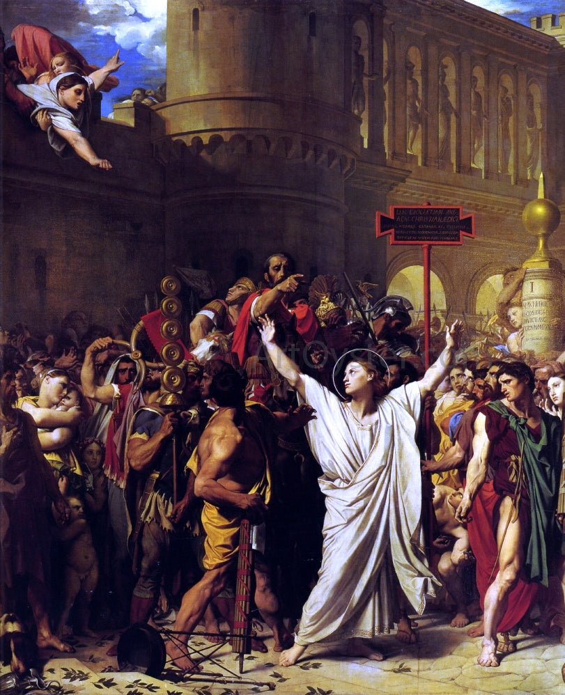 Jean-Auguste-Dominique Ingres The Martyrdom of St. Symphorian - Canvas Print