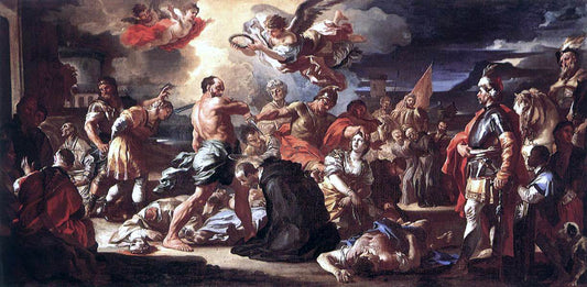 Francesco Solimena The Martyrdom of Sts Placidus and Flavia - Canvas Print