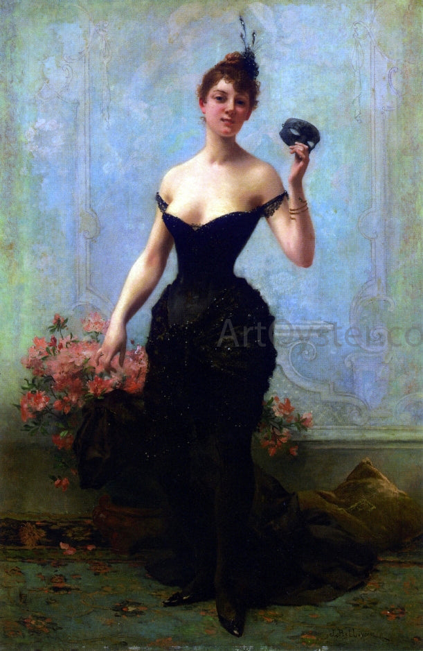 Jules Frederic Ballavoine The Masked Ball - Canvas Print