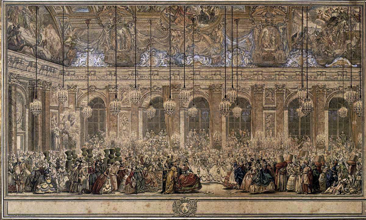 II Charles-Nicolas Cochin The Masked Ball Given by the King - Canvas Print